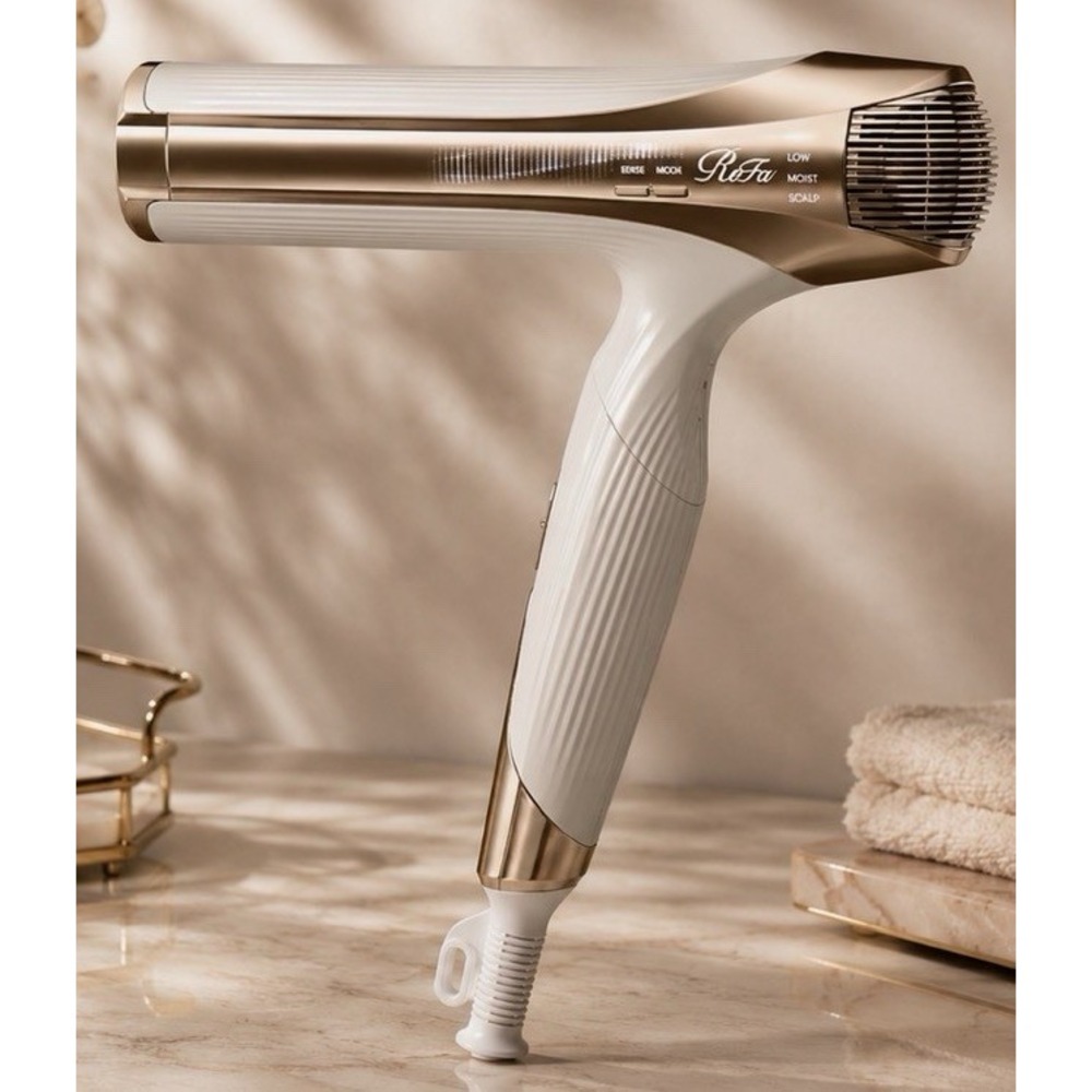 ReFa BEAUTECH DRYER SMART W Ivory Gold RE-AX-03A Hair Dryer Multi-Voltage Japan